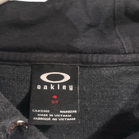 Gray Oakley Hooded Sweatshirt - Size Small - Picture 2 of 3